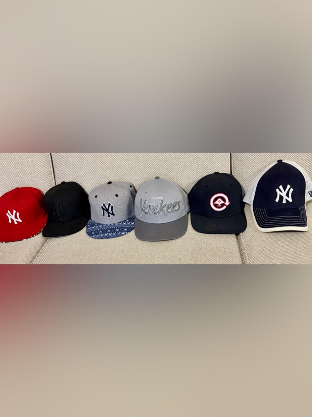 New Era Yankees/LRG Hat Bundle 6 Caps 9FIFTY Snapbacks & Adjustable Lightly Worn